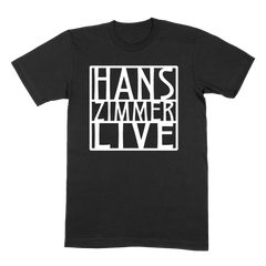 White Logo Tour T-Shirt Black